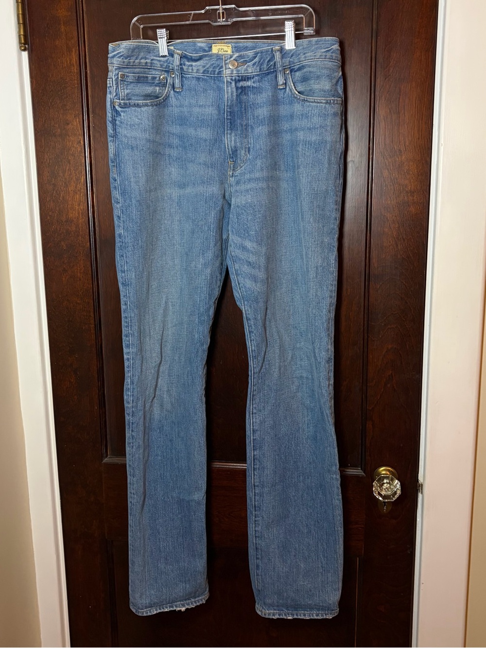 J . Crew Men’s Jeans 34x36 Blue Medium Wash Straight Leg 100% Cotton No Stretch